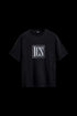 Contrast Color Logo Letter Cool Short Sleeve T-shirt